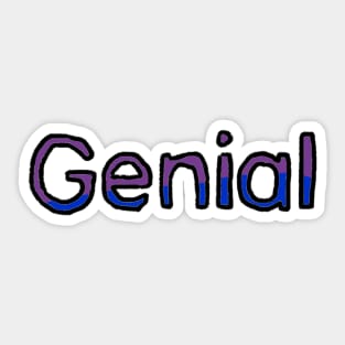 Cool in Spanish - (Purple) Sticker